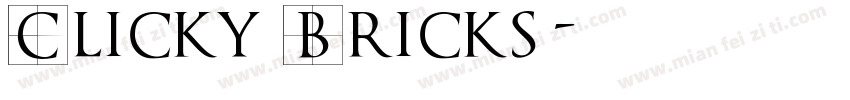 Clicky Bricks字体转换